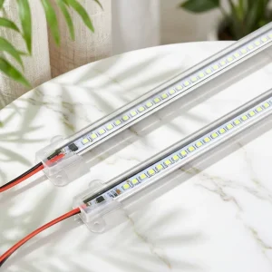 35 Inch LED Cabinet Sensor Light Decoration Home with 220 V High Voltage Hard Profile Light Bar for Kitchen and Bedroom Adhesive