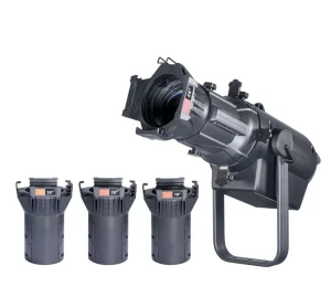 350W LED HD Ellipsoidal Profile Spotlight DMX512 Control Bi 5 6 Color Options 19 26 36 Beam Angles IP20 High CRI 95