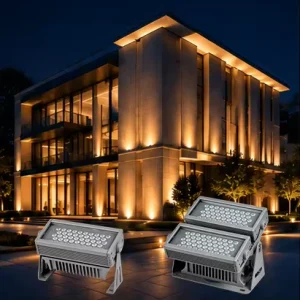 350mm Outdoor Waterproof IP66 54W 108W RGB or White DC AC Aluminum LED Flood Light for Landscape and Building Facade Light