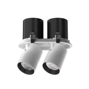 355 Rotatable 12W*2 Double Head Downlight Recessed Hotel Spot Light Adjustable LED COB Spotlight