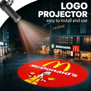 35W LED Logo Projector Light Customized HD Gobo Indoor Rotating Sign for Outdoor IP67 Waterproof LED Advertising Lights