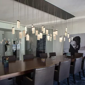 36 Bulbs European Style Ceiling LED Light Crystal Bubble Chandelier Pendant Lights for Dining Hall Staircase
