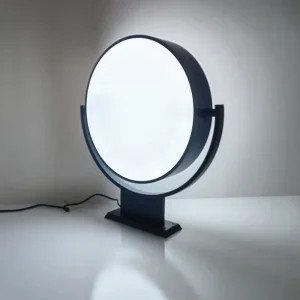 360° Rotatable Customized Advertising Round Circular Acrylic LED Light Box Sign External Signage LED Light Box Outdoor Light Box
