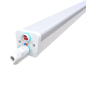 36W CCT Adjustable Power LED Industrial Tri proof Daisy chain Warehouse Workshop Light with CRI 80 5 Year Warranty