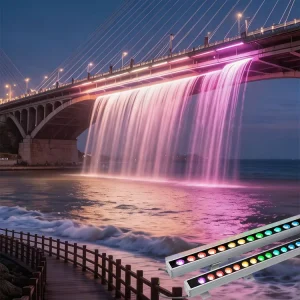 36W IP65 RGB Linear Wall Washer DMX512 Waterproof LED for Architectural Facade Landscape Lighting