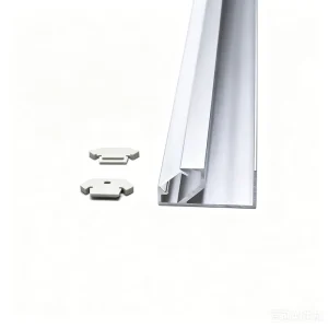 37*18mm Custom Industrial Extrusion Aluminium Profile Recessed LED Profile for LED Cabinet Light
