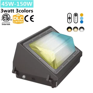 3CCT 100W-80W-60W 4000K-5000K-6000K ETL DLC SAA CE Outdoor LED Wall Pack Lights Wall Mounted Light 150W-120W-100W
