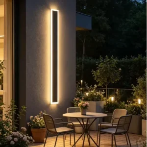 3CCT Adjustable Linear Aluminum LED Wall Lamp IP65 Waterproof Smart Control Outdoor Garden Sconce with 5 Year Warranty