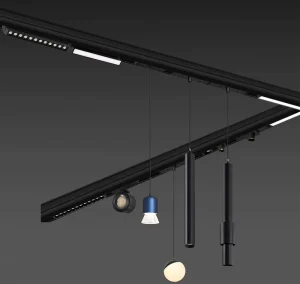 3CCT Smart Ultra Thin Plaster Rail System Track Lamp Adjustable COB Moving Head Spot Smart LED Magnetic Track Light
