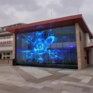 3D Holographic LED Screen Naked Eye Transparent P3.91 P6.25 Full Color Invisible Shop Window Retail Advertising Display Film