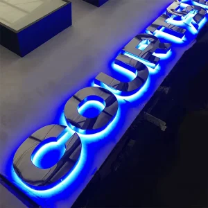 3D Logo LED Letter Lighting Sign Custom Store LED Sign Acrylic Stainless Steel LED Logo Signs for Company Lights