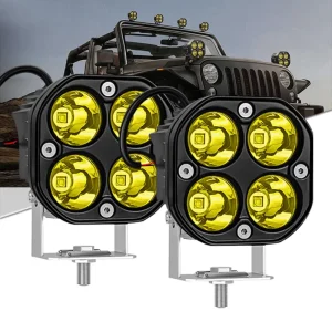 3Inch 40W Car LED Work Light Driving Light Square Light Thin Off Road Spotlight Motorcycle Off Road Exterior Light Fog Light