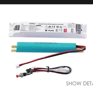 3W 5W 8W LED Emergency Backup Driver 180 Mins LiFePO4 Battery Dual Mode Emergency Converter for Linear Batten Light
