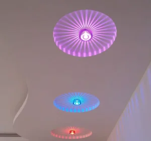 3W Ceiling Wall Mounted Light Modern LED RGB Color Sconce Aluminum Lamp Hotel KTV Party Atmosphere Wall Bracket Lighting