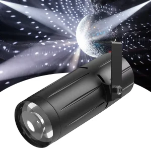 3W Mini Pinspot Light with Single Stand LED Stage Spotlights (White Light)