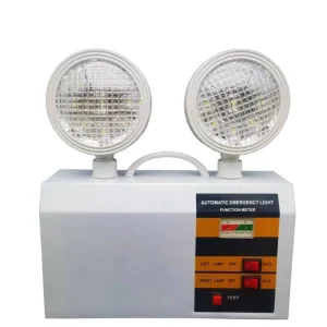 3W Rechargeable Double-head Emergency Integrated LED Light IP33 Rating 3-5 Hours Emergency Time Remote Emergency Lighting