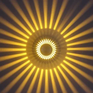 3W Sunflower Wall Light Embed RGB with Controller for Indoor Hotel Decorate Wall Lamp