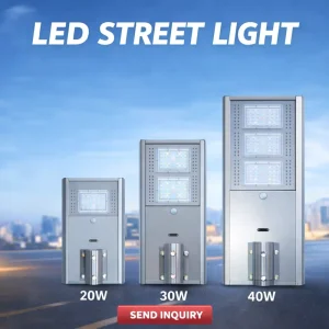 3m 4m 5m 6m Pole IP65 Solar DC Battery LED Street Light for Rural Road Lighting