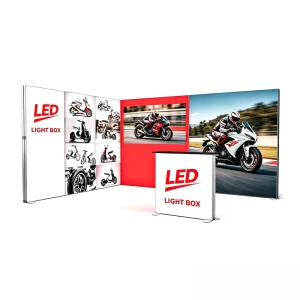 3x3m Corner Light Box Booth Factory Direct Design with High Cost Performance for Exhibition Booth and Trade Show