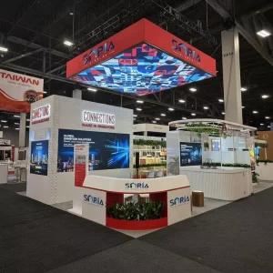 3×6 Trade Show Booth Display Tension Fiber Light Box SEG Lightbox for Exhibitions and Trade Shows