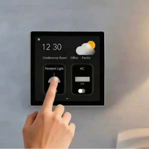 4″ 480*480 and 720*720 Wall Switch 86 Serial WiFi Display Built in Battery Support Software for Smart Home & Building Controls