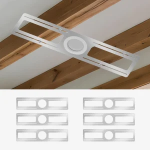 4 6 Inch Galvanized Steel Rough in Mounting Plate Without Lip New Construction Mounting Plate Bracket for LED Recessed Downlight