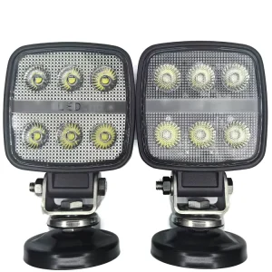 4 Inch 30W LED Spotlight Truck Industrial Light Car Light Bar Dual Color Strobe & Flashing 4WD