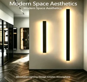 4-Side Acrylic Glow Linear LED Wall Light Modern Architectural Ambient Lamp Indoor Outdoor Waterproof Exterior Wall Sconce