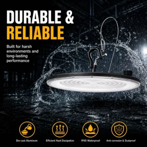 4000K 5000K 5700K Industrial UFO Led High Bay Lights Workshop 160W-240W IP65 Led UFO High Bay Lights for Warehouse Garage