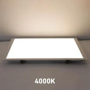 4000lm 6000lm Ceiling Mounted LED Square Panel Light 60×60 62×62 Aluminum for Office Shop