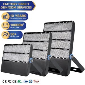 400W Aluminum IP65 Flood Light for Outdoor Stadium & Port Lighting