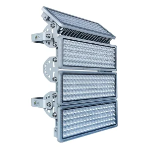 400W LED Flood Light 56000LM 6500K Cool White IP67 Waterproof Outdoor Floodlight 4 Adjustable Heads for Stadium Sports Field