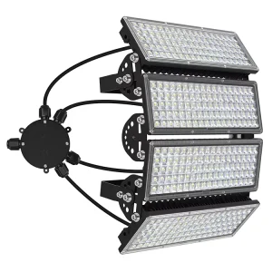 400W Stadium Lights Outdoor LED 56000LM Flood Lights Outdoor 6500K Wider Lighting IP67 Waterproof for Parking Lot Sports Court
