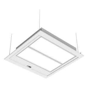 400W Suspended Double Module LED Panel Light High Brightness Dimmable Office Commercial Ceiling Lighting