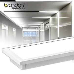 40W 50W Aluminum Narrow T-Bar Ceiling Installation 3CCT Adjustable Led Panel Troffer Panel Light for Office
