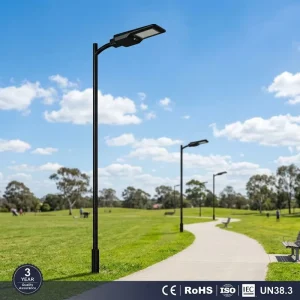 40W 6000LM High Power Solar Street Light CE RoHS ISO Certified IP65 LED Road Lamp for Highway Parking Lot Village Road