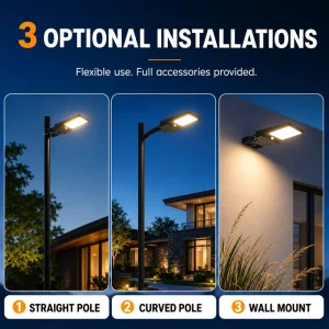 40W 6000lm Ultra Brightness Remote Control Solar Light for Street Garden Project Easy Installation All in One Outdoor