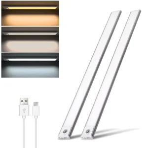 40cm LED Motion Sensor Cabinet Light Wardrobe Closet Light Kitchen Bedroom Under Cabinet Lighting