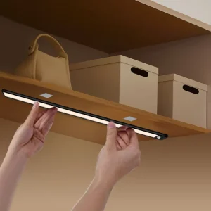 40cm Ultra-Thin Aluminium Smart Led Dimming Rechargeable Wireless Pir Motion Sensor Closet Strip Cabinet Lights