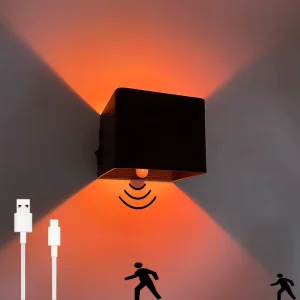4400mAh 5200mAh 7800mAh Aluminum USB Charging LED Wall Lamp RGBCW Remote Control Europe Rechargeable Wandlamp