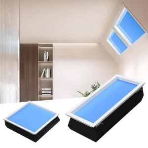 45 Degree 30W 50W Sun Smart Window LED Panel Light Artificial Skylight with Blue for Sky Ceiling Faux Panel