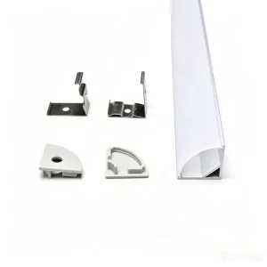 45 Degree Aluminum Profile for Indoor Lighting Ceiling Corner LED Profile Light 20*20mm Extrusion LED Aluminum Channel