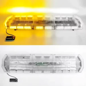 48 Inch 88 LED Amber White Emergency Warning Light Bar 8000 Lumens CE Certified Traffic Advisor LED Strobe Light for Tow