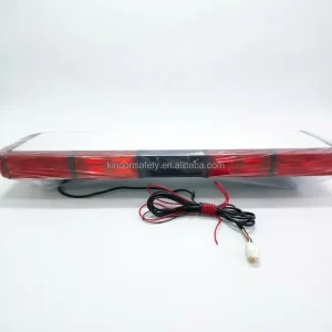 48 Inch Double Rows LED Emergency Light Bar Amber White Red Blue with 100 Watt Built-in Speaker TBD2833