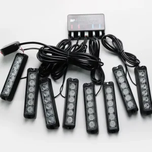 48 Led 8lightheads 1w 2w 3w Led Grille Lights Waterproof Emergency Hazard Warning Strobe Lights