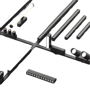 48V COB LED Magnetic Track Light Modern Recessed Flood Linear Rail System Commercial Surface Mounting Aluminum