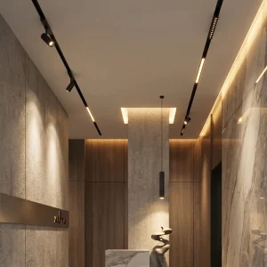 48V Magnetic LED Track Light COB Aluminum Linear Recessed Surface Ceiling System Commercial Indoor Modern Dimmable