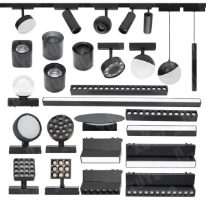 48V Magnetic LED Track Lighting Recessed Linear COB Rail System Dimmable Smart for Indoor Commercial Spotlight