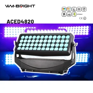 48x20W RGBACL Ra90 Aluminum LED Wall Washer Spotlights Stage Lights IP65 Outdoor E27 DMX512 for DJ Disco Concert