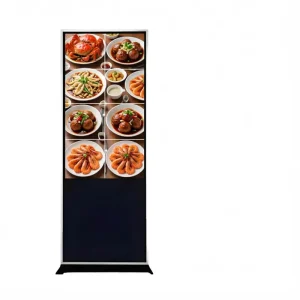 49 Inch Vertical Touch Advertising Machine Floor Standing Infrared Touch All in One Android Network Version Mall Exhibition Hall